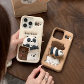Kawaii Bear Case with Holder for iPhone